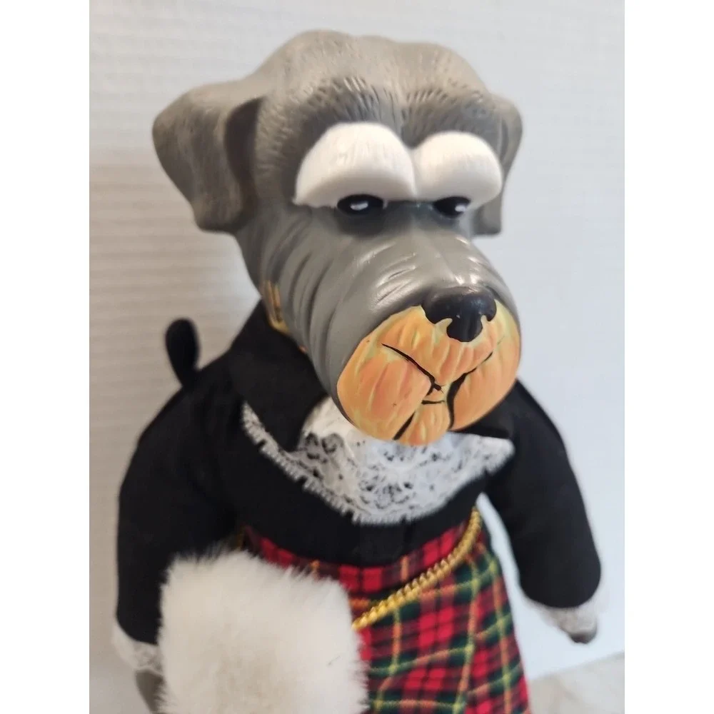 Highland Scottish Terrier Dog Dressed In Kilt 14